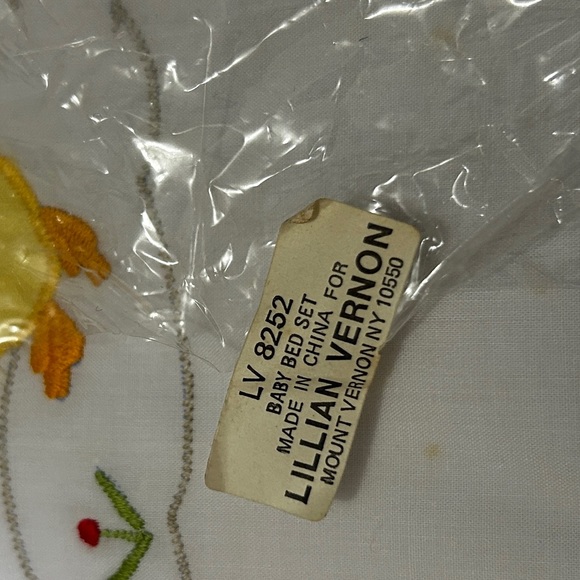 NOS  Lillian Vernon Ducks Birds Crib set Flat Sheet & Pillowcase ~Unused - Picture 5 of 5